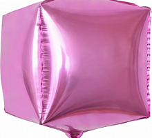 Шар Куб Розовый 55см