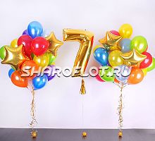 Звездное оформление на 7 лет