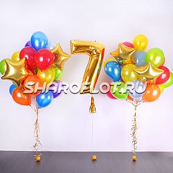 Звездное оформление на 7 лет