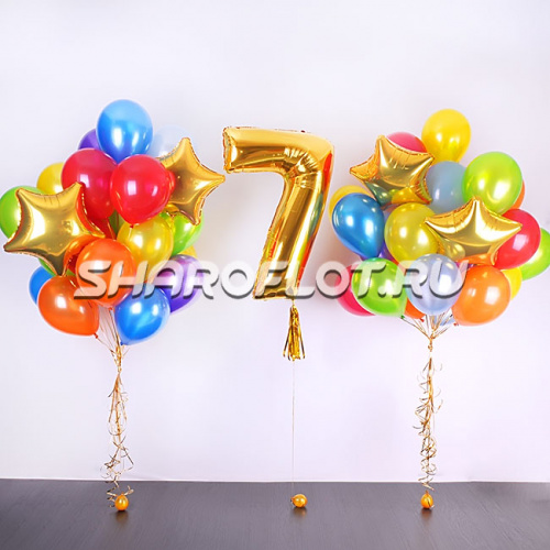 Звездное оформление на 7 лет Звездное оформление на 7 лет