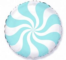 Шар Круг Леденец Голубой 45см