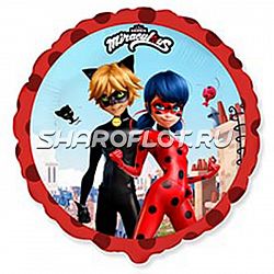 Шар Леди Баг и Супер Кот 40см