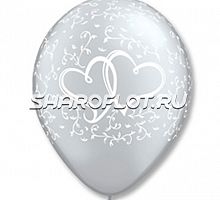 Шары Переплетенные сердца, 30см