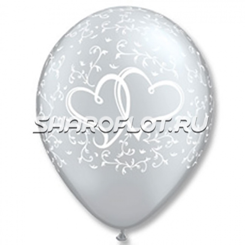 Шары Переплетенные сердца, 30см