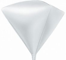 Шар Алмаз Белый 55см