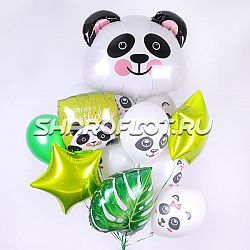 Букет на День рождения с пандой