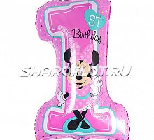 Шар Цифра 1 Мини 80см