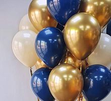 Шары Золотые Синие 30см