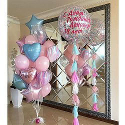 Композиция на день рождения с надписью №2