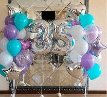 Композиция шаров с цифрой №106