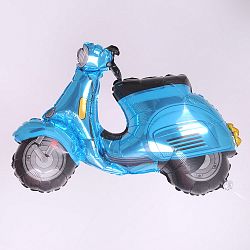 Шар Скутер голубой 90см