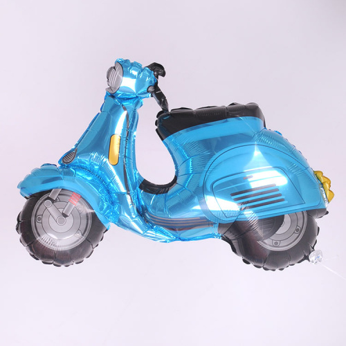 Шар Скутер голубой 90см