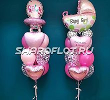 Композиция с шарами для девочки