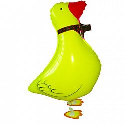 Ходячий шар Уточка желтая 50см