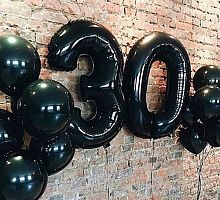 Композиция шаров с цифрой №011