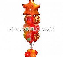 Фонтан из шаров осенний