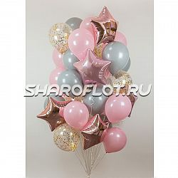 Фонтан из шаров для девочки