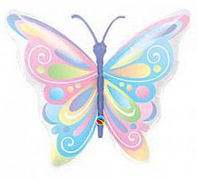 Шар Бабочка (пастель) 80см