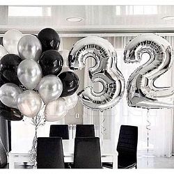 Композиция шаров с цифрой №064