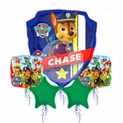 Сет шаров «Щенячий Патруль в стиле Чейз»