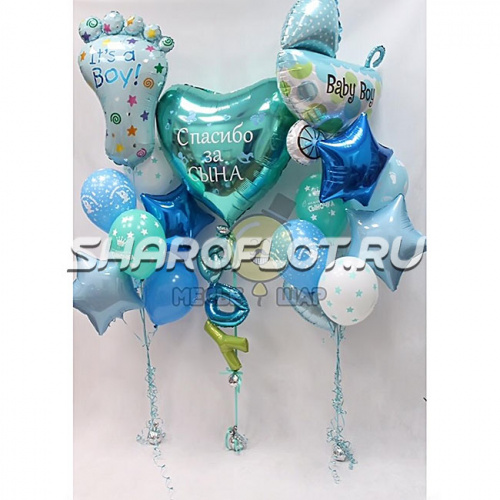 Оформление выписки из роддома мальчика №56