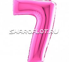 Шар Цифра 7 Розовая 85см