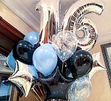 Композиция шаров с цифрой №075