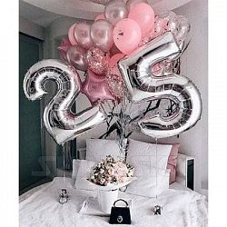 Композиция шаров с цифрой №128