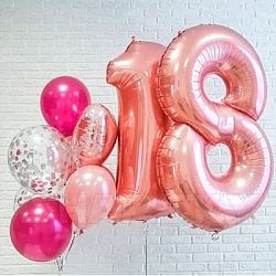 Композиция шаров с цифрой №051