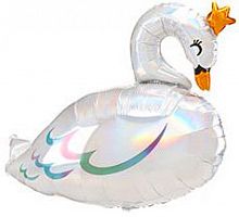 Шар Лебедь переливы 80см