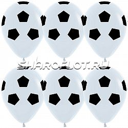 Шары Футбол белые 30см