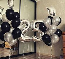 Композиция шаров с цифрой №081