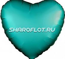 Шар Сердце Тиффани сатин 40см