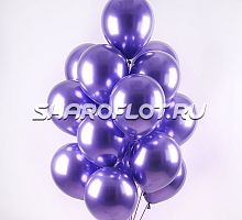 Шар Хром Фиолетовый люкс 30см