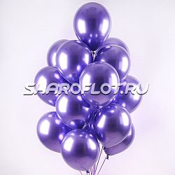 Шар Хром Фиолетовый люкс 30см