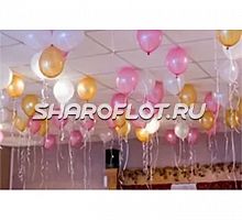 Шарики розовые, желтые, белые 30см