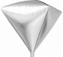 Шар Алмаз Серебро 55см