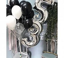 Композиция шаров с цифрой №087