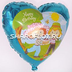 Сердце Девочка с тортом 40см