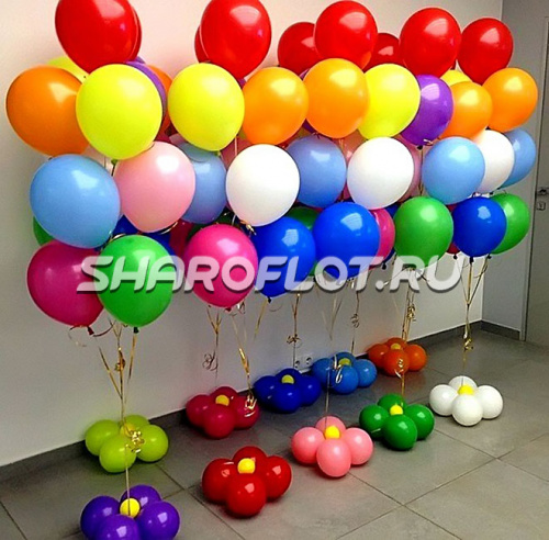 Фонтан из шаров №1