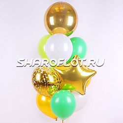 Фонтан с золотой сферой