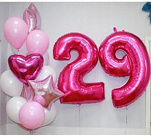 Композиция шаров с цифрой №014