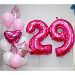 Композиция шаров с цифрой №014