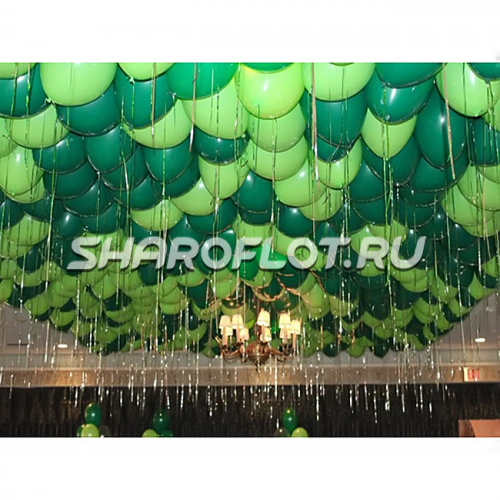 Шарики зеленые ассорти 30см