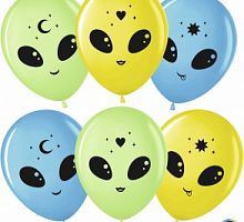 Шары Инопланетяне Ассорти, 30см