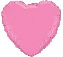 Шар Сердце Розовое 70см