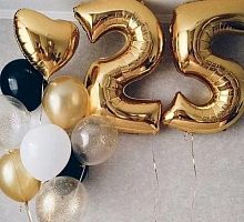 Композиция шаров с цифрой №133