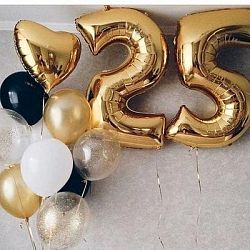 Композиция шаров с цифрой №133