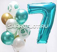 Сет шариков на 7 лет в цветах Тиффани